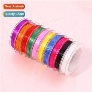 hand beaded bullet Colorful cord wire power threadin crystal