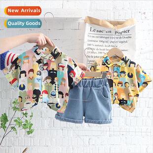 Boys baby baby clothes baby handsome childrens 2023 summer n