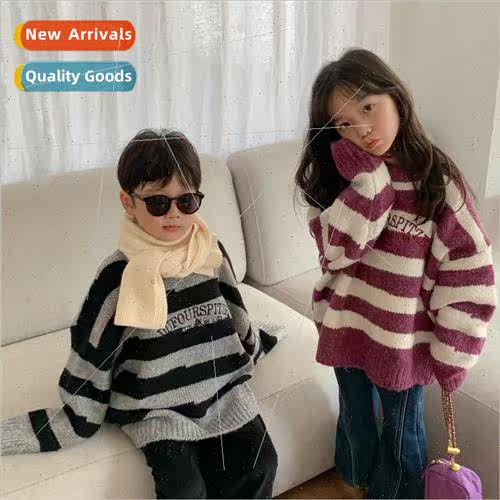 Childrens sweater 2023 winter  boys and girls Korean  of the