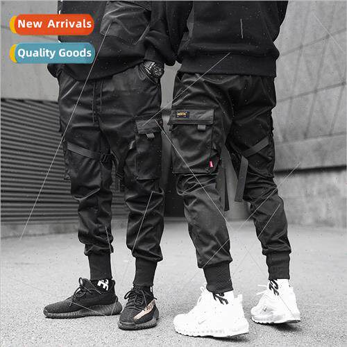 Teenage drawstring pants male  function tactical paratrooper