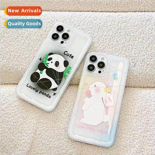 Cartoon Couple Rabbit Panda Apple 14ProMax Twist Apple 13 Ph