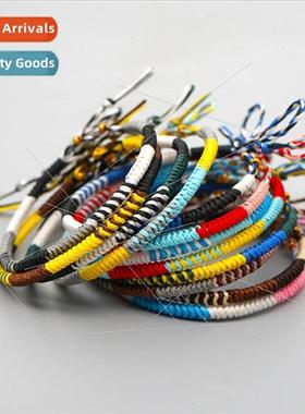 New wax line three colors braided bracelet women simple wax