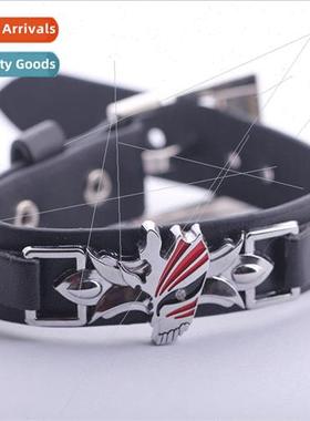 Anime  Shinigami BLEACH Alloy Leather Bracelet New Periphera