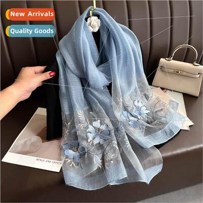 New spring and fall elegant Suzhou embroidery mulberry silk