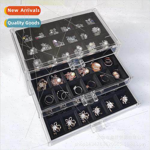 Three Drawer Jewelry Box Drill Box Drawer Box Acrylic Nail D