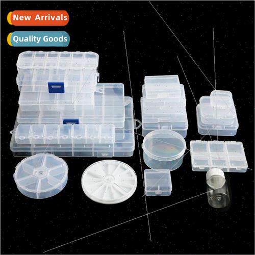 Handmade DIY jewelry material organizer storage box Transpar
