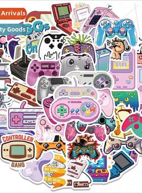 60pcs colorful gamepad doodle stickers luggage guitar notepa
