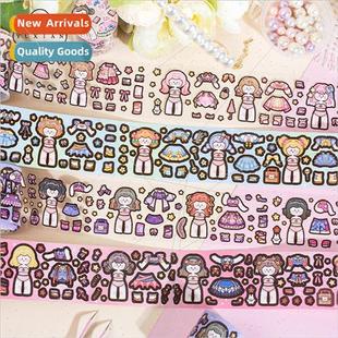 die cut creative dress clothing characters cute Ago tape