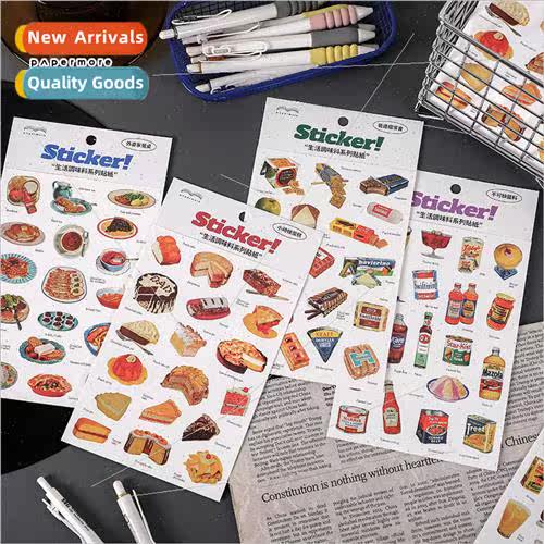 -adhesive stickers life spices retro life small things handb