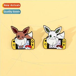 Japanese badge anime game Pokémon console metal