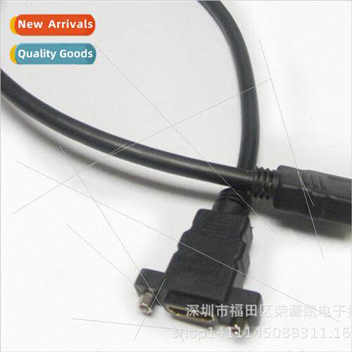 HDMI cable male to female with screw holes to fix the HD cab