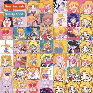 Water sticker anime Moon Ice Warrior Girl American pcs