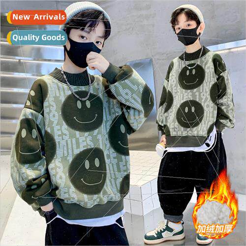 Boys padded sweater fall and winter boys big boy gang handso