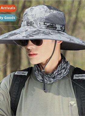 Hat mens summer outdoor large-brimmed sun hat leisure outing