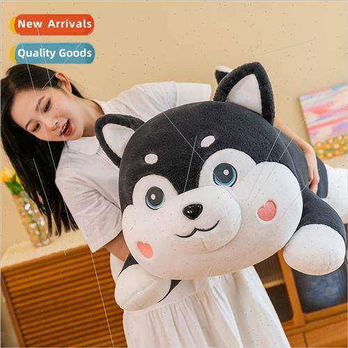 Collar husky plush toys rabbit hair long pillow childrens bi