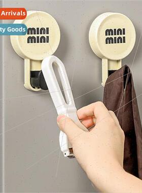 Cream wind sticky hooks round suction cup hooks home bathroo