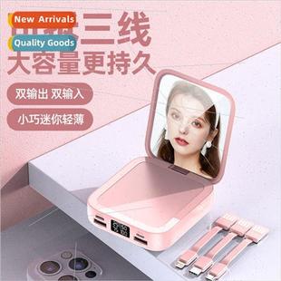 asure female cable mirror fas with charging mAh Makeup 20000