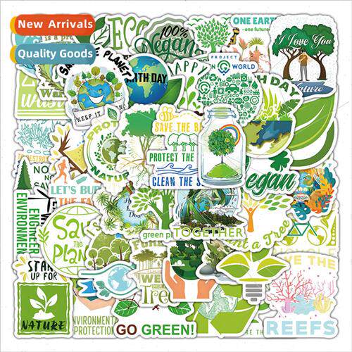 100 new environmental protection environmental stickers deco