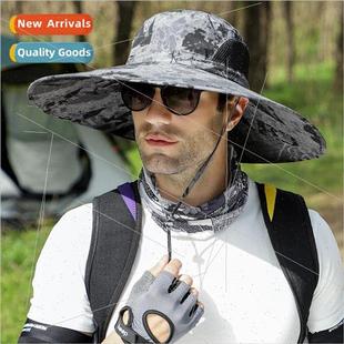 summer outdoor leisure Sun brim mens oversized sunscreen hat