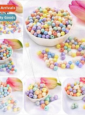 DIY jewelry accessories acrylic colorful round beads handmad
