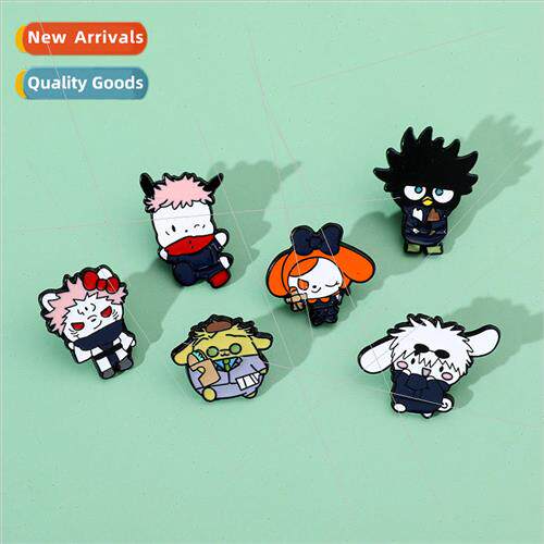 Cartoon creative personality quirky Sanrio brooch spell back
