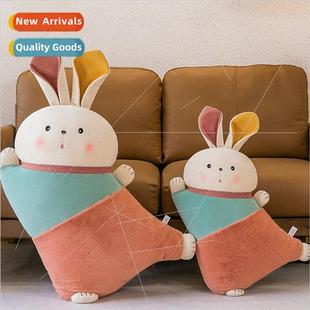 Cartoon beckoning rabbit plush toy doll large bed sleeping p