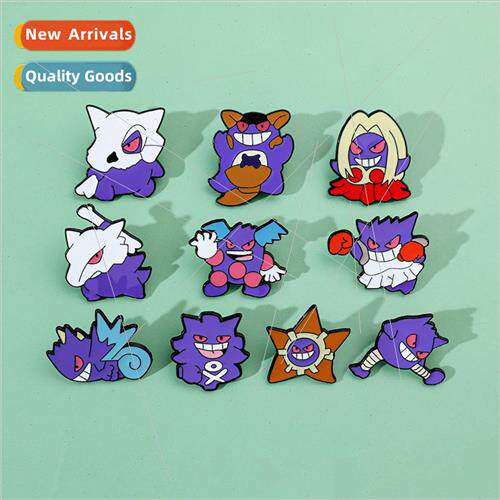 Personalized creative quirky Gengi alloy brooch Pokémon met