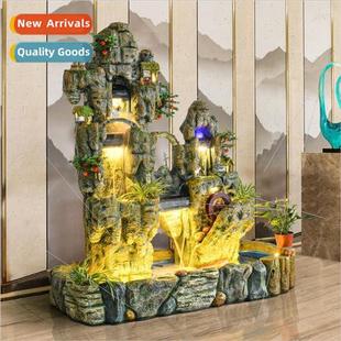 water fountain fish floor pond wheel rockery shui Large feng