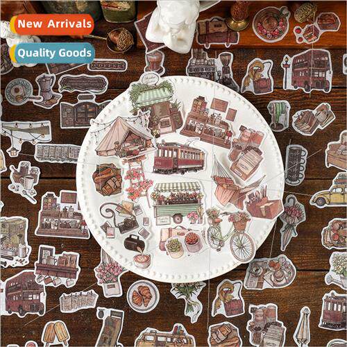 Love again on earth series and paper sticker pack retro anci