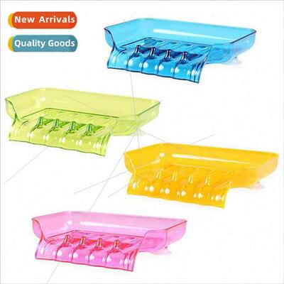 No punch soap box soap box draining suction cup wall mounted