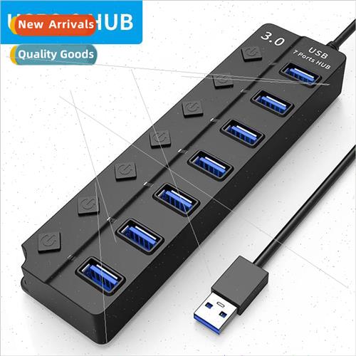 Seven-port switch HUB3.0 4-port 3.0 splitter 2.0 hub four-po