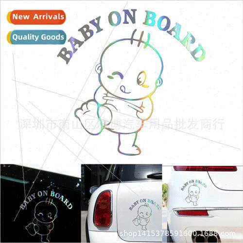 D-992 New BABY car children cute 3D car warning stickers per