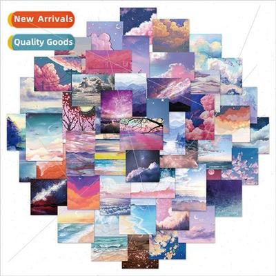 50 -repeating picturesque scenery healing stickers personali