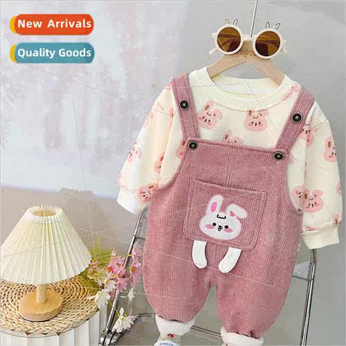 Baby fall and winter childrens padded suit new boys bear bac