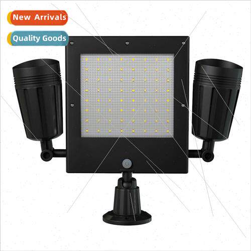 Solar 76 LED Double Head light New Wall ght 360°Adjustable