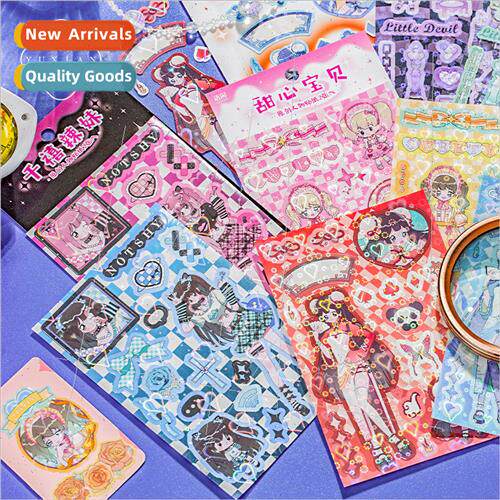 Character stickers Dorothy heart wave cartoon comics cute gi