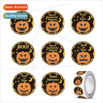 New Halloween pumpkin expression stickers ghost face sticker
