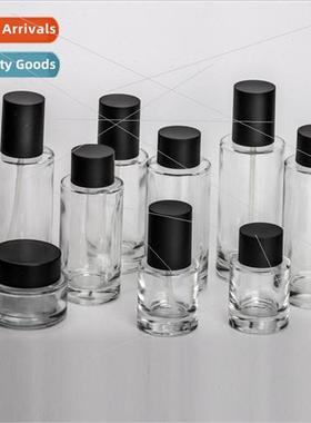 High-grade cosmetic bottles thick bottom straight round glas