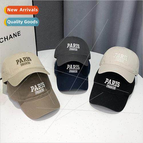 PARIS letters Korean  of the baseball cap female show face s