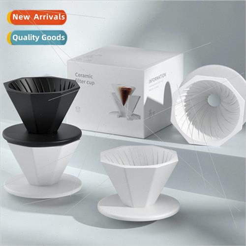 Octagonal Glass Sharing Pot Thickened Octagonal Ceramic Filt