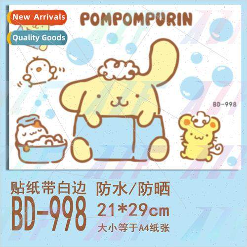 Cute cartoon pudding dog stickers personalized decorative st