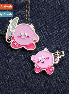 Japanese anime anime  star pink ball game console metal badg