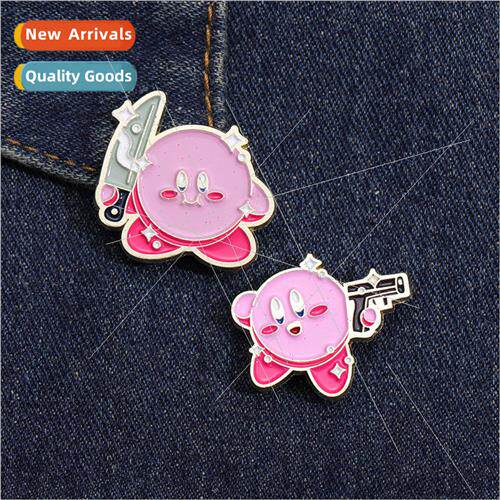 Japanese anime anime  star pink ball game console metal badg