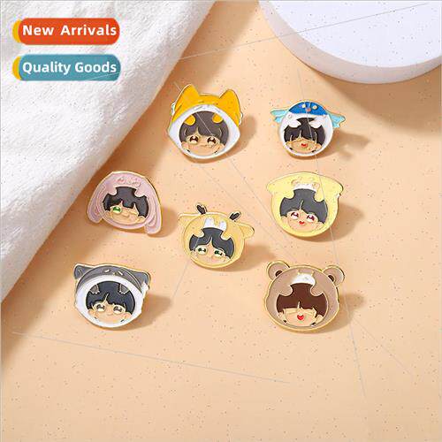 Times Teenager Brooch Group Entertainment Hat Buckle Anti-Sh