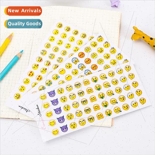 Laughing and crying face expression goo card vintage sticker