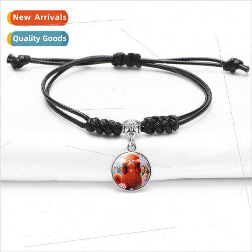 turning red cartoon pattern adamantium knot bracelet black y