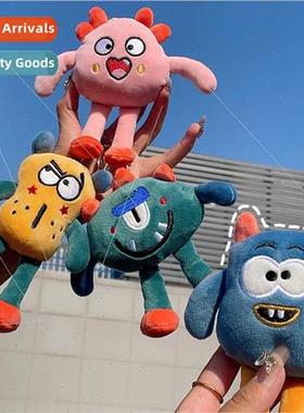Creative cartoon quirky big-eyed little monster plush toy pe