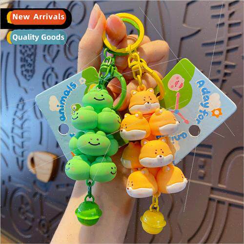 Animal Party Stacking Keychain Cute Corgi Doll  Cartoon Keyc