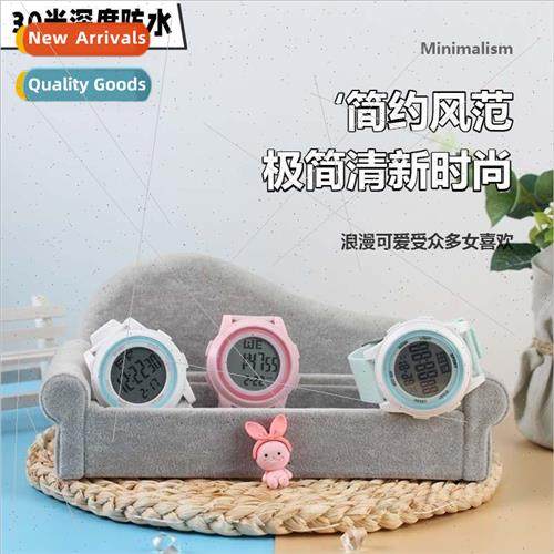 LED fashion student digital alarm clock luminous round large