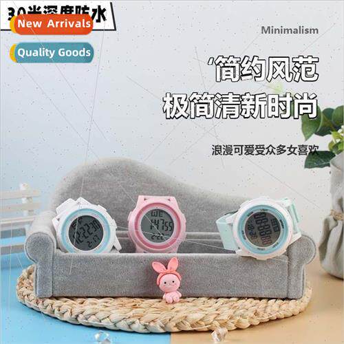 LED fashion student digital alarm clock luminous round large